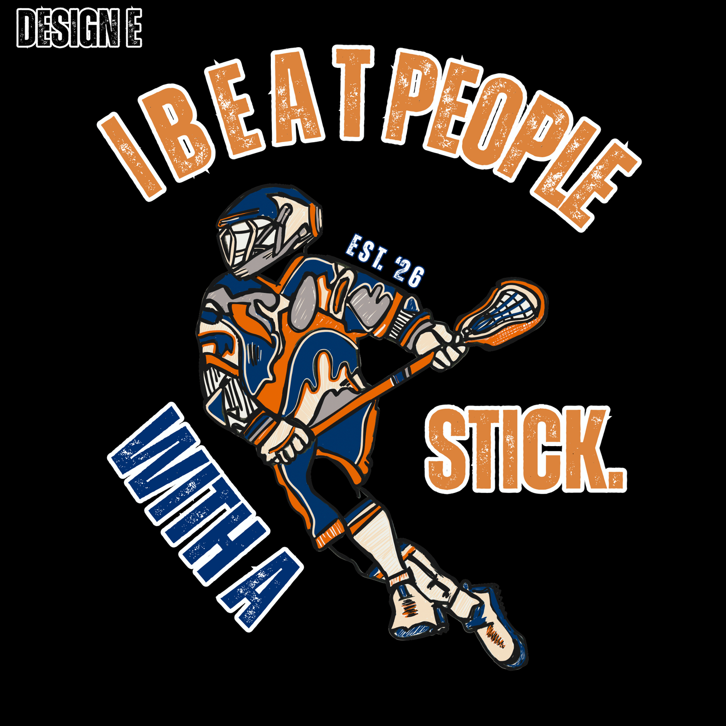 I Beat People With a Stick – Lacrosse Tee (Limited Release)