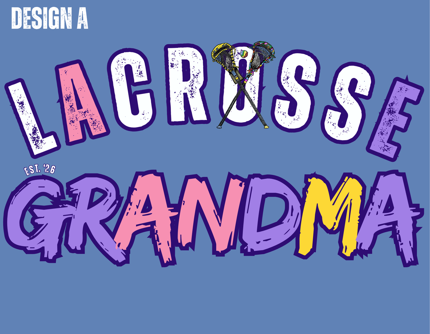 Lacrosse Grandparent Shirt – Loudest Grandparent on the Sideline – Funny Sports Grandparents Tee