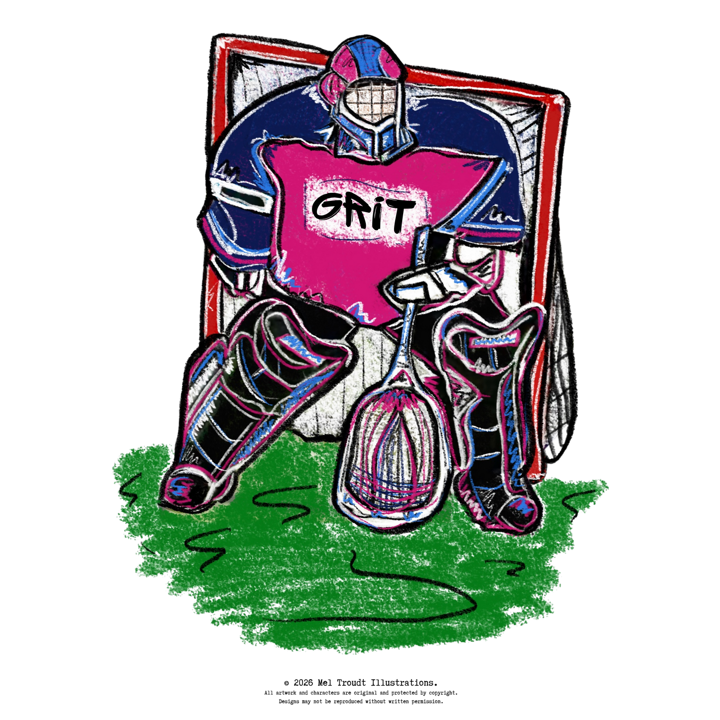 GRIT Women’s Lacrosse Goalie T-Shirt | Goalies This You Girls LAX Tee