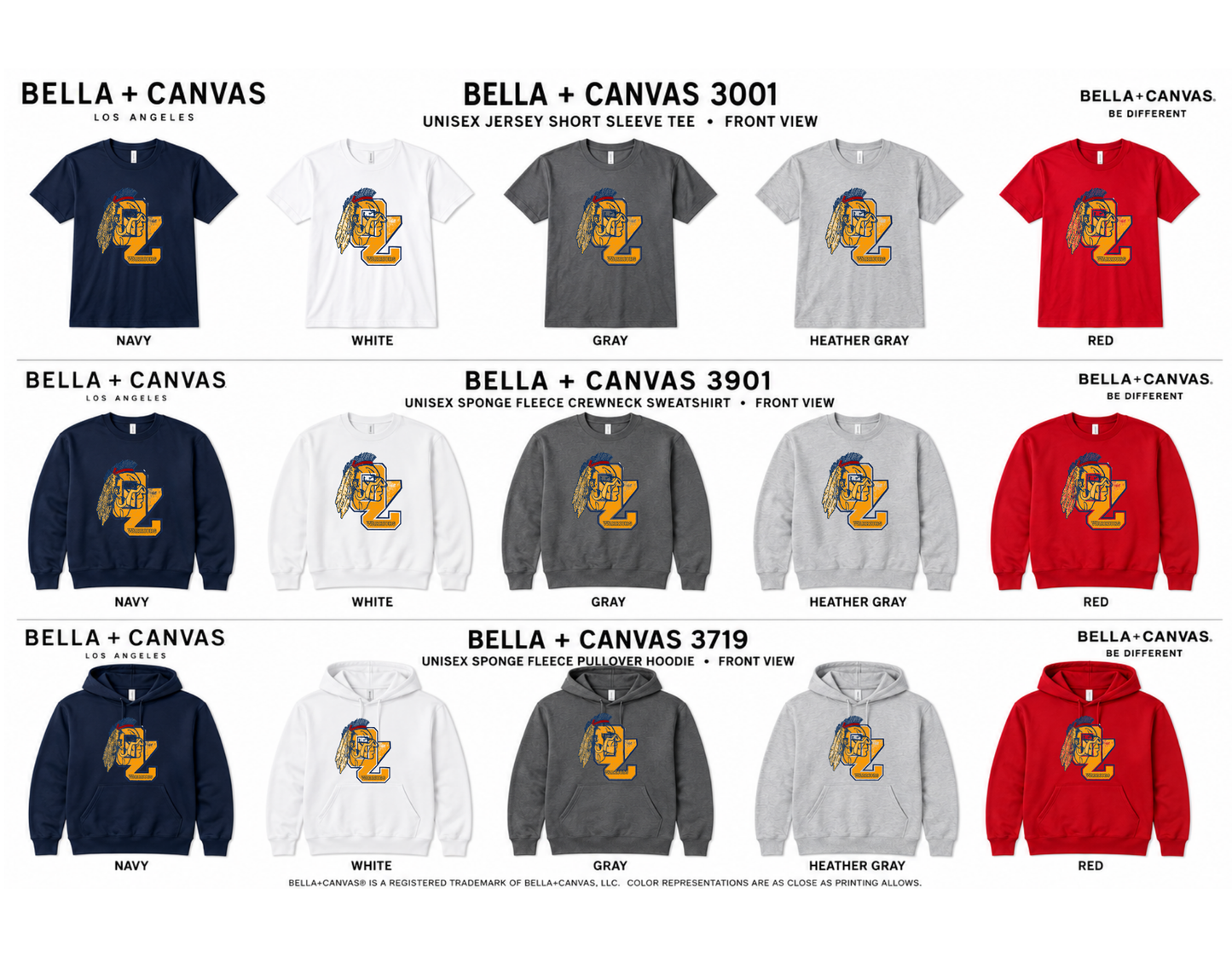 Ozaukee Warriors Native Warrior Spirit Wear