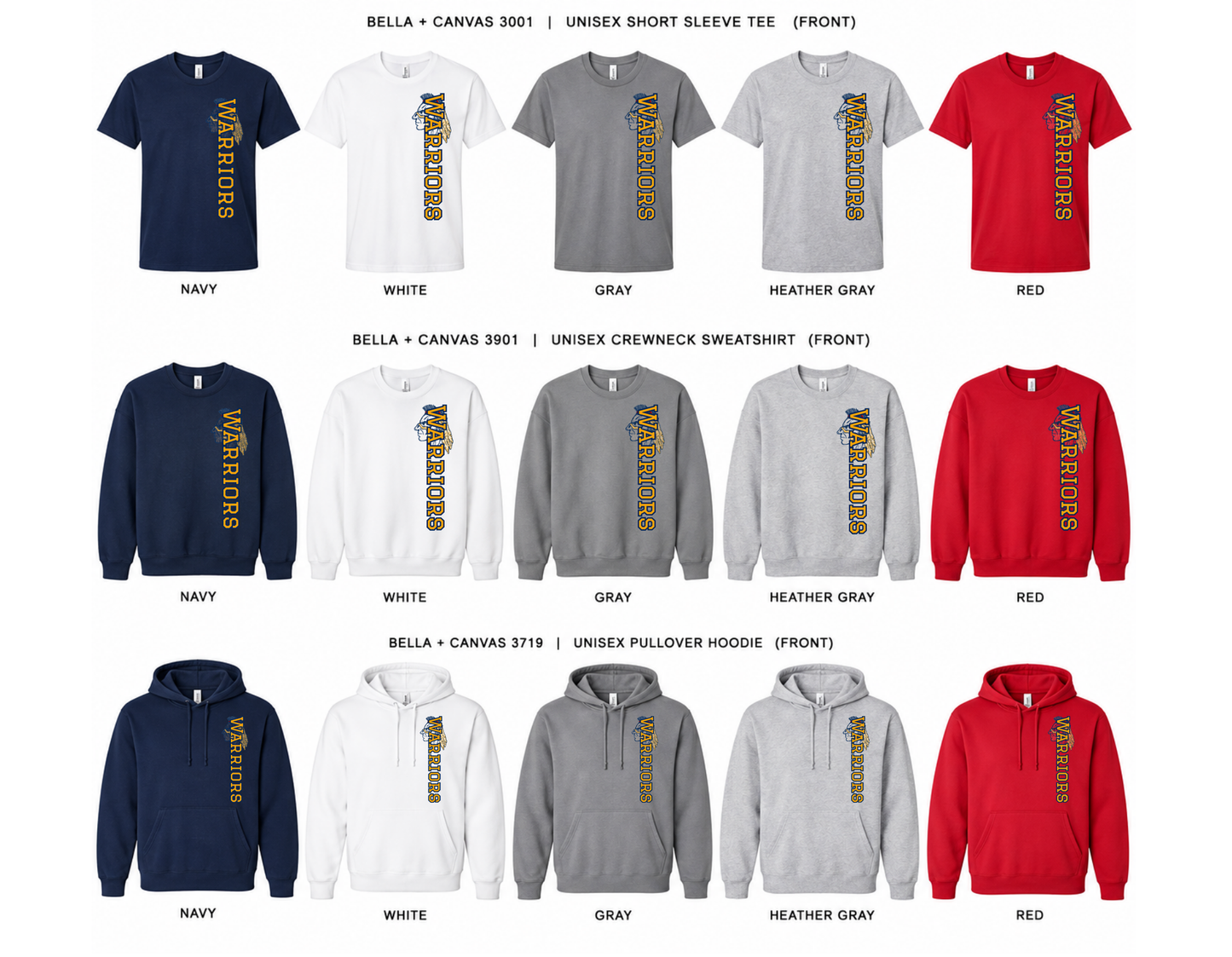 Ozaukee Warriors Native Warrior Spirit Wear
