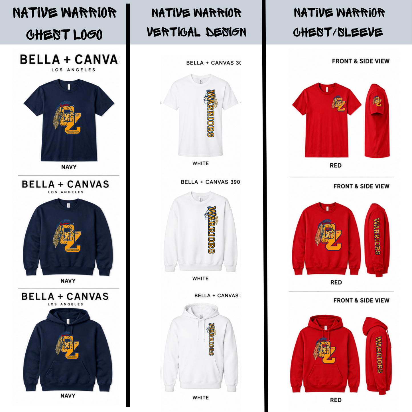Ozaukee Warriors Native Warrior Spirit Wear